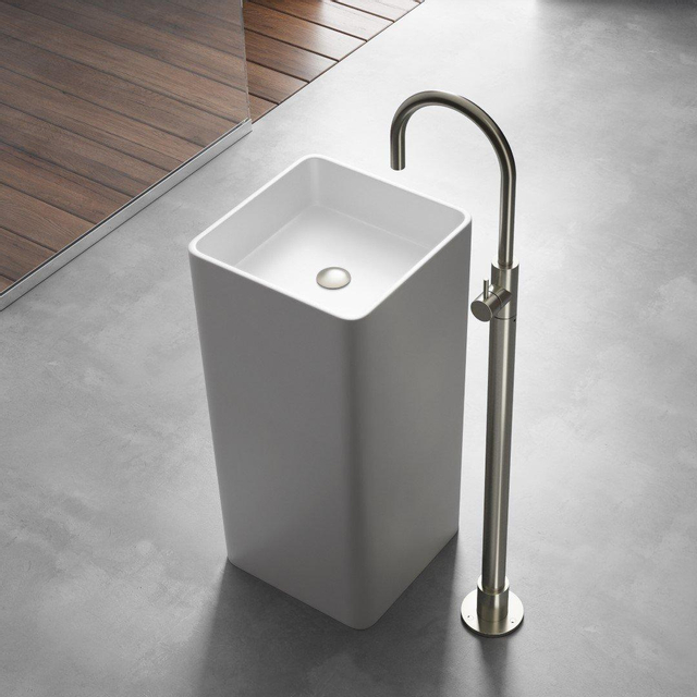 Hotbath Hotbath Cobber wastafelkraan geborsteld nikkel CB078WGN