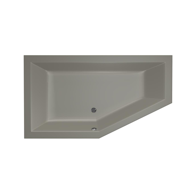 Xenz Xenz Society Hoekbad - 160x90x53 - afvoer Midden - Links - acryl - cement 6881-06