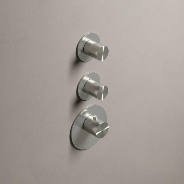 Hotbath Hotbath Archie inbouwthermostaat met 2 stopkranen RVS MHF002 / ARHF012IX