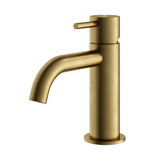 Hotbath Hotbath Archie Wastafelmengkraan zonder waste BBP Geborsteld Messing PVD AR003BBP