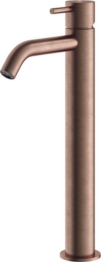 Hotbath Archie Wastafelmengkraan zonder waste Hoog BCP Geborsteld Koper PVD AR003HBCP