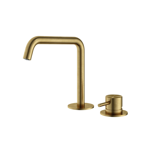 Hotbath Hotbath Archie Wastafelmengkraan 2 gats zonder waste BBP Geborsteld Messing PVD AR023BBP