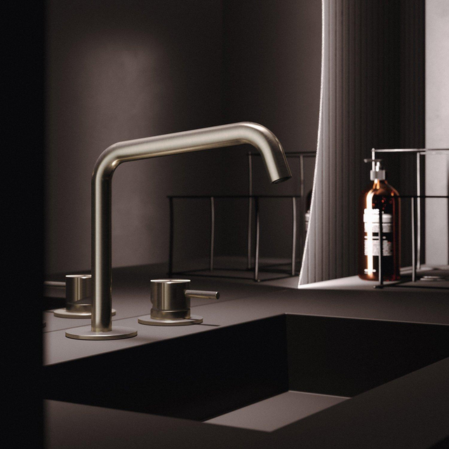 Hotbath Hotbath Archie Wastafelmengkraan 2 gats zonder waste IX RVS316 AR023IX