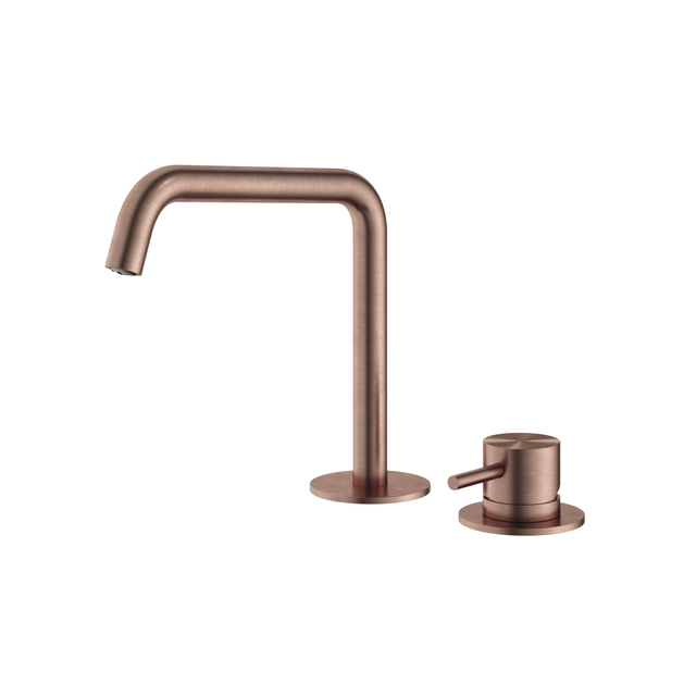 Hotbath Hotbath Archie Wastafelmengkraan 2 gats zonder waste BCP Geborsteld Koper PVD AR023BCP