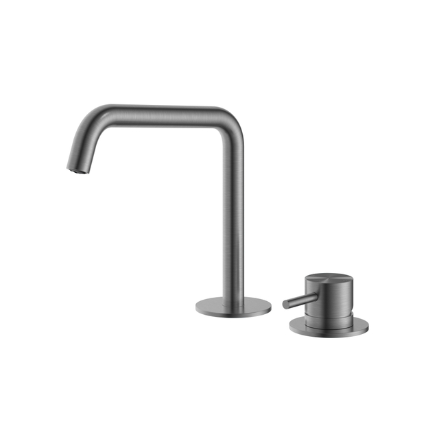 Hotbath Hotbath Archie Wastafelmengkraan 2 gats zonder waste BGP Geborsteld Gunmetal PVD AR023BGP