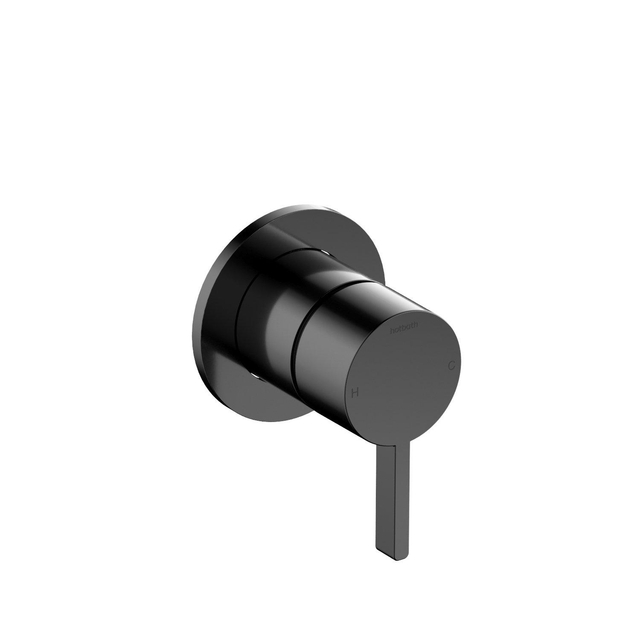 Hotbath Hotbath Ace Afbouwdeel - douchemengkraan - Gepolijst Zwart PVD AC131EXTPBP