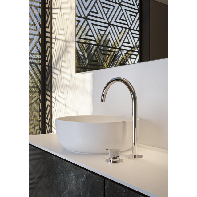 Hotbath Hotbath Cobber Wastafelmengkraan - hoog - opbouw - zonder waste - Chroom CB023HCR