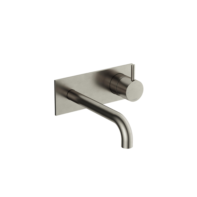 Hotbath Hotbath Cobber Afbouwdeel - voor wastafelkraan - 18cm uitloop - Geborsteld Nikkel CB106EXT18GN