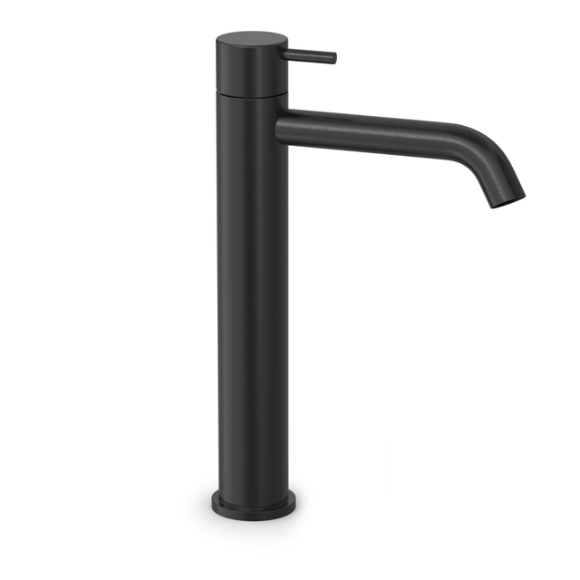 Hotbath Hotbath COBBER Wastafelmengkraan zonder waste Geborsteld zwart PVD CB003HCMBP