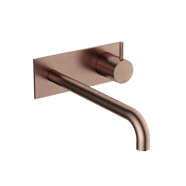 Hotbath Hotbath Cobber Afbouwdeel - voor wastafelkraan - 25cm uitloop - Geborsteld Koper PVD CB106EXT25BCP