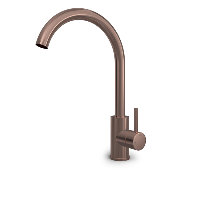 Hotbath Hotbath BUDDY Wastafelkraan - met draaibare uitloop - Geborsteld koper PVD B104BCP