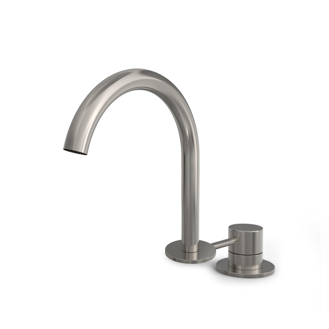 Hotbath Hotbath BUDDY Wastafelmengkraan - 2 gats - Geborsteld nikkel B123GN