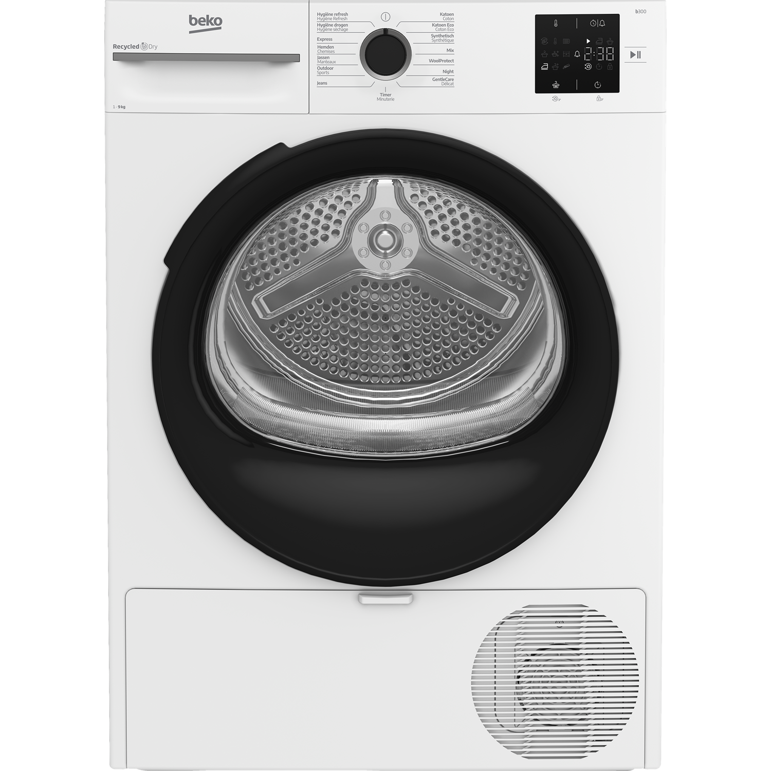 Beko Beko Bm3t3924wmm - Recycleddry Warmtepompdroger 9 Kg 64 Db Energielabel C