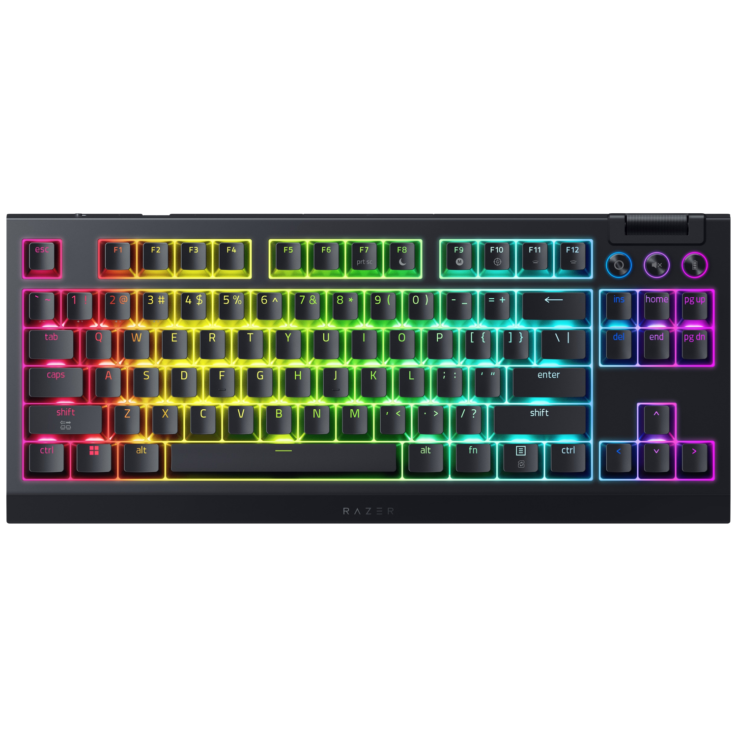 Razer Razer Blackwidow V4 Tenkeyless Hyperspeed - Qwerty Bedraad En Draadloos Gamingtoetsenbord Zwart