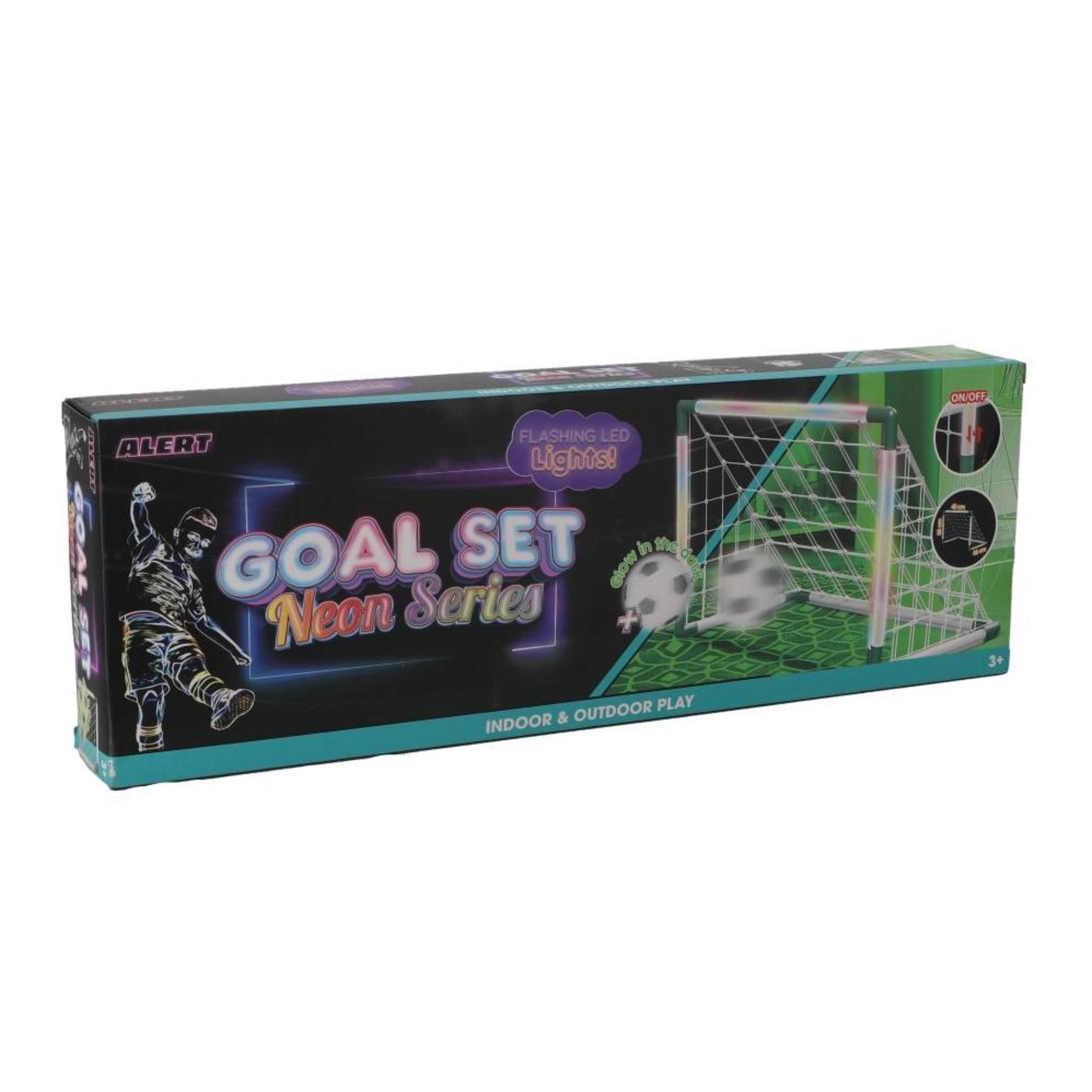 Top1Toys Alert sport doel met licht + bal en pomp