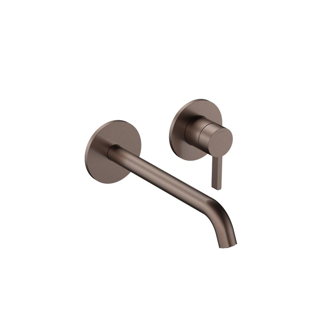 Hotbath Hotbath Ace Afbouwdeel - voor wastafelmengkraan - 20cm uitloop - Geborsteld Koper PVD AC105EXTBCP