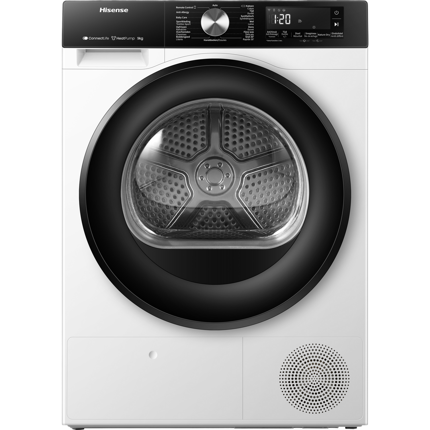 Hisense Hisense Dh3s902bw3 - Warmtepompdroger 9 Kg 64 Db Energielabel C