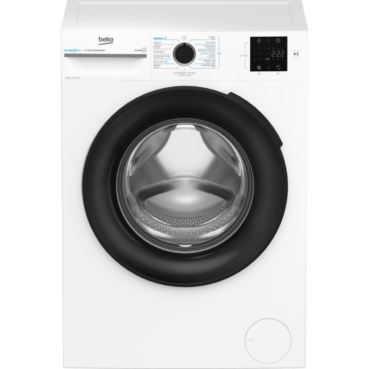 Beko Beko Bm3wft31041w - Energyspin Wasmachine Voorlader 10 Kg 1400 Rpm 75 Db