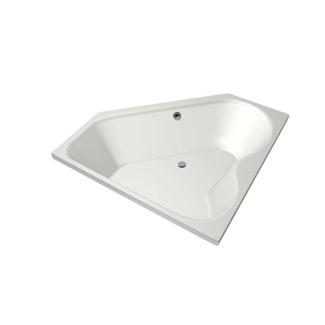 Xenz Xenz Cyprus Hoekbad - 145x145x53 - afvoer Midden - acryl - wit mat 6864-03