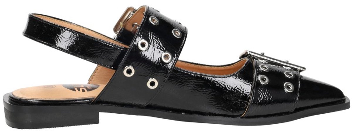 Sub55 Sub55 - Slingbacks Zwartlak