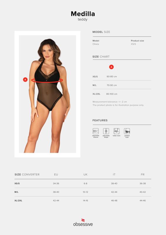 Obsessive Obsessive - Medilla Teddy - Zwart