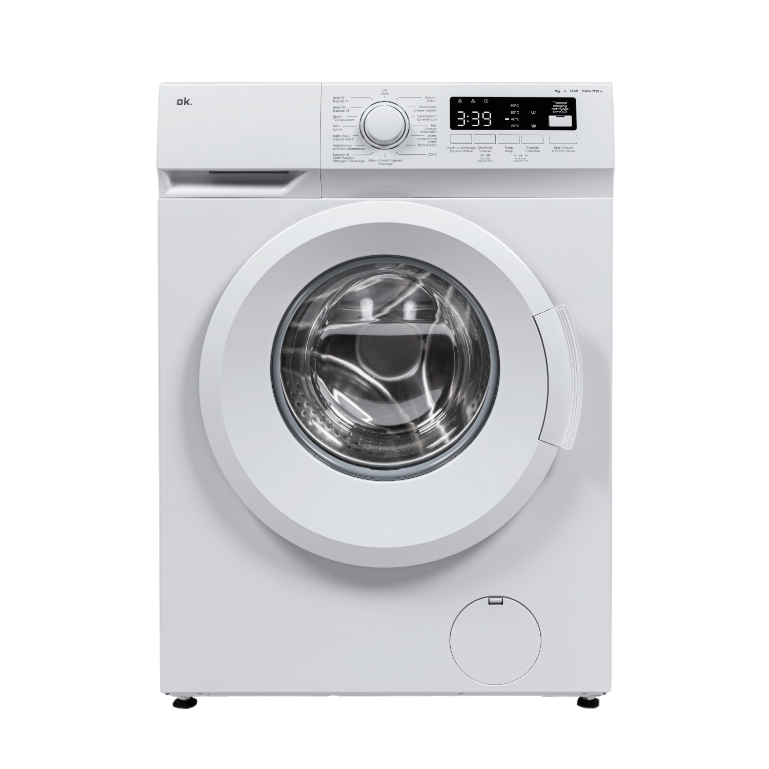 OK. OK. Wm 7126 - Wasmachine Voorlader 7 Kg 1400 Rpm 76 Db