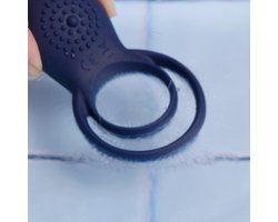 Boners - Vibrerende Cockring voor Koppels - Blauw