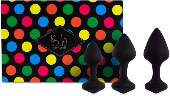 Feelz Toys FeelzToys - Bibi Butt Plug Set 3 stuks - Zwart