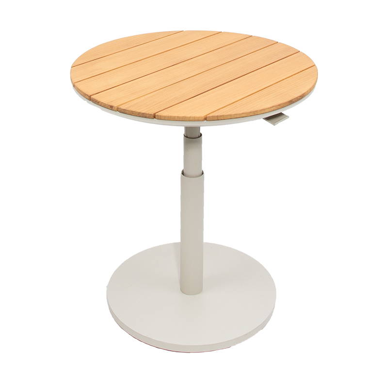 Oosterik Home Padroni verstelbare bijzettafel sunny creme teak dia. 59 cm Oosterik Home - Oosterik home