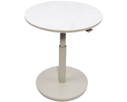 Oosterik Home Padroni verstelbare bijzettafel sunny creme stone dia. 59 cm -