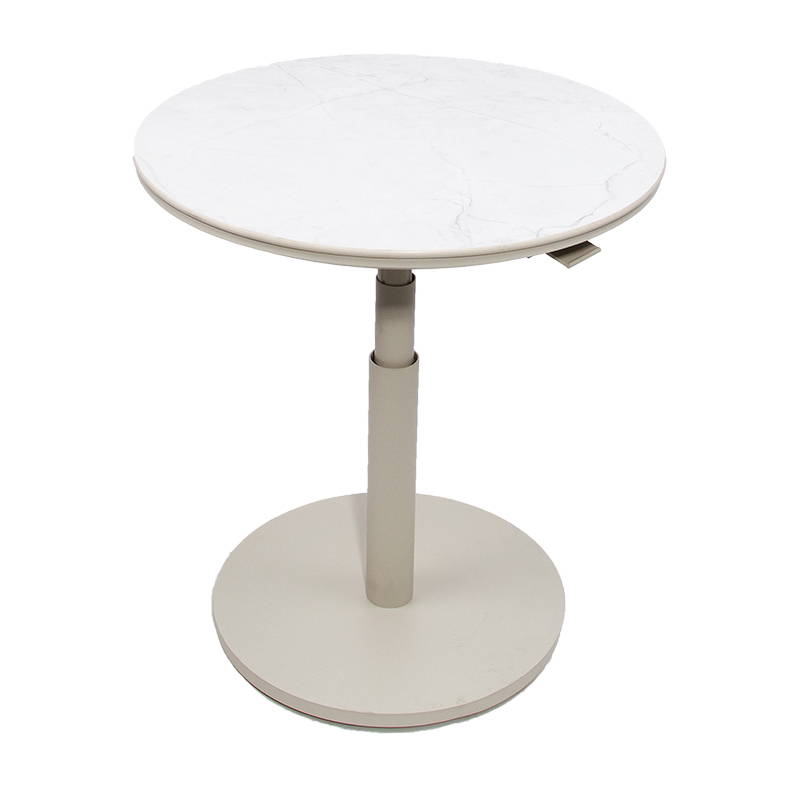 Oosterik Home Padroni verstelbare bijzettafel sunny creme stone dia. 59 cm Oosterik Home - Oosterik home