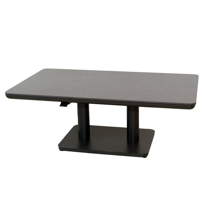 Oosterik Home Sedalia verstelbare lounge tafel grey B 140 x D 80 x H 51 - 72 cm Oosterik Home - Oosterik home
