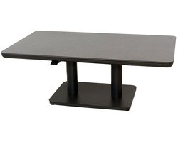 Oosterik Home Sedalia verstelbare lounge tafel grey B 140 x D 80 x H 51 - 72 cm -