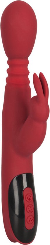 You2Toys Stotende, Roterende & Verwarmende Rabbit Vibrator - Rood