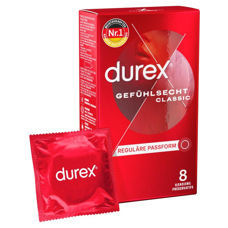 Durex Durex – Thin Feel Classic Condooms – 8 Stuks