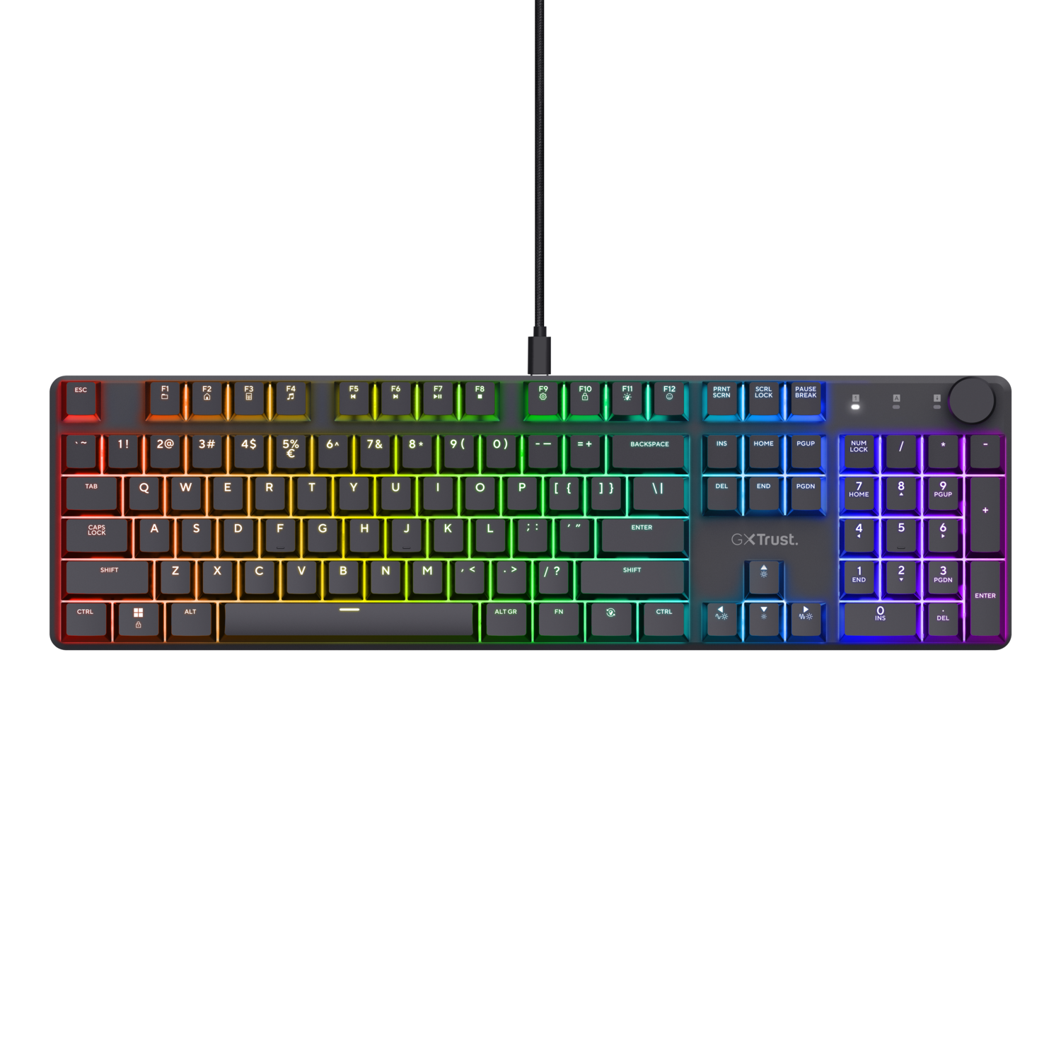 Trust Gxt866 Torix Bekabeld Gamingtoetsenbord - Zwart