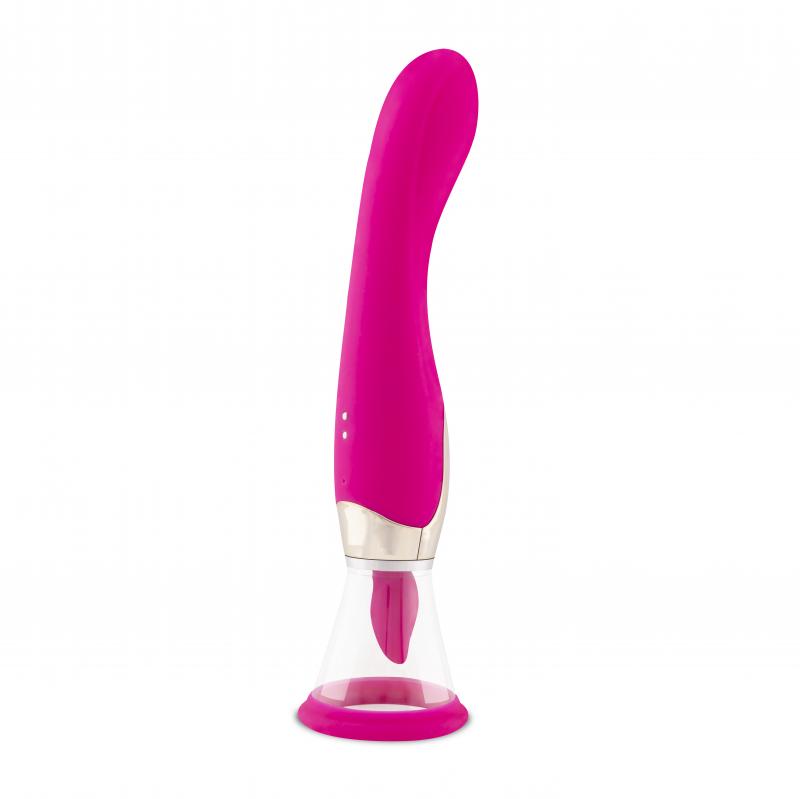 Teazers Pleasure Pump Met G-Spot Vibrator - Roze