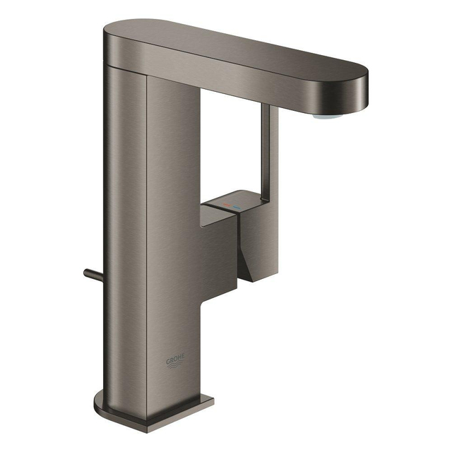 Grohe GROHE Plus waterbesparende wastafelkraan m-size met waste brushed hard graphite 23871AL3