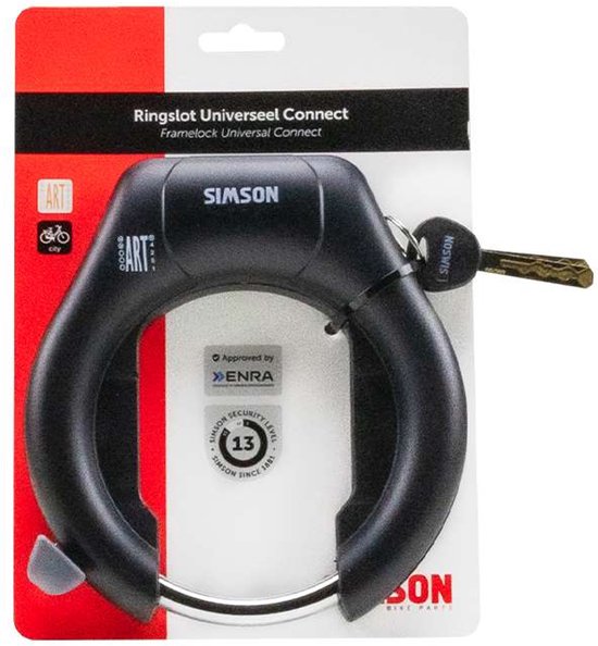 Simson Ringslot Universeel Connect Zwart - ART-2 keurmerk