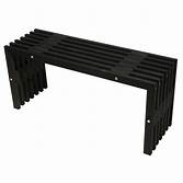 Buitengewoon de Boet D-bench 100 pine black oiled L 100 cm Buitengewoon de Boet - Buitengewoon de boet - Zwart
