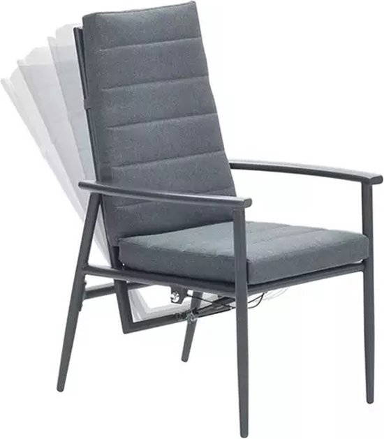 Garden Impressions Biola Verstelbare Tuinstoel Grey Garden Impressions - Garden impressions - Grijs