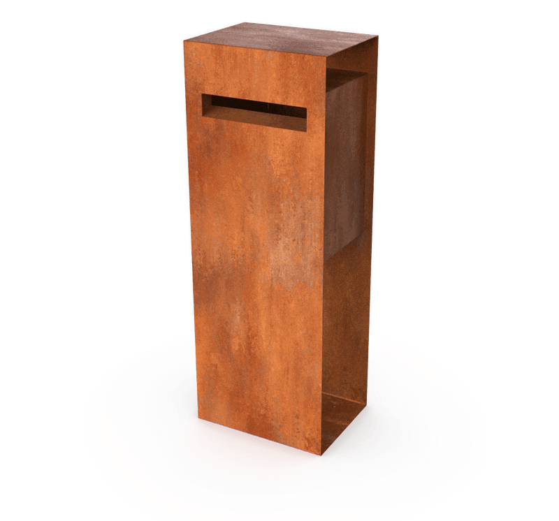 Geroba Brievenbus Verma Cortenstaal Cortenstaal Geroba - Geroba - Bruin