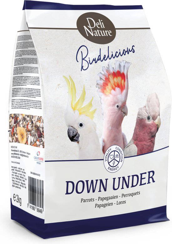 Deli Nature Birdelicious papegaaien down under 2kg Deli nature - Deli nature - Rood