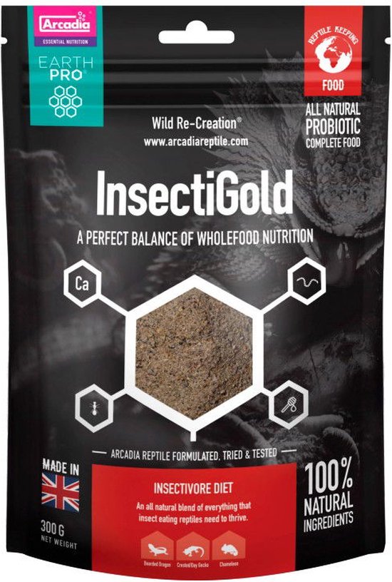 Arcadia Aquadistri earth pro insecti gold 300 gram Arcadia Aquadistri - Aquadistri