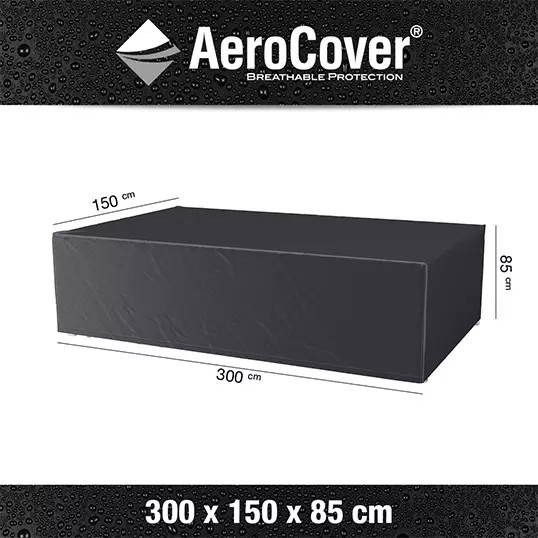 AeroCover Tuinsethoes 300x150xH85 cm Aerocover - Aerocover - Zwart