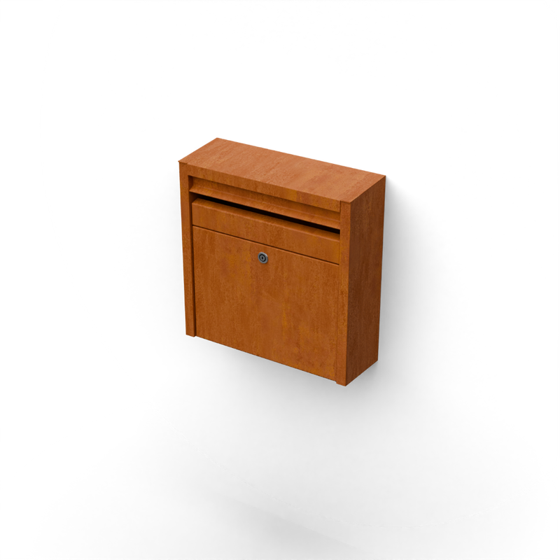 Geroba Wandbrievenbus Corten Geroba - Geroba - Bruin