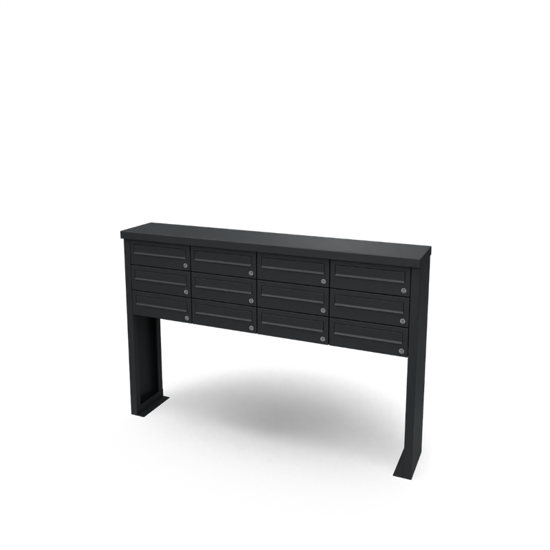 Geroba Multibox brievenbus 4 breed 3 hoog II Geroba - Geroba - Zwart