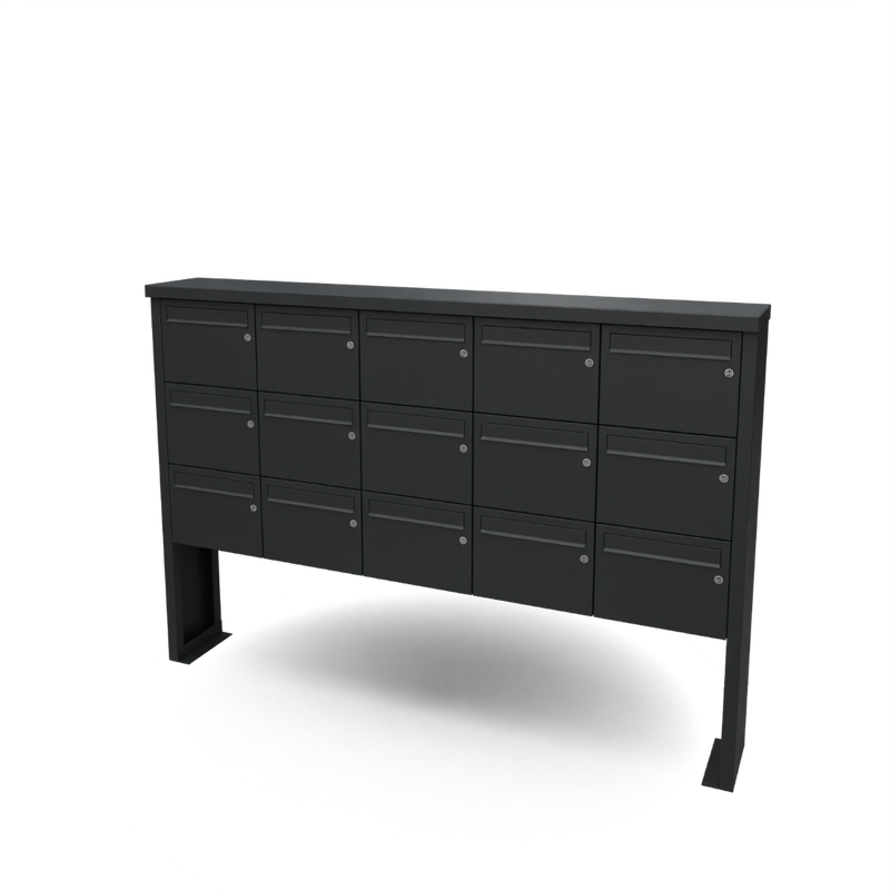 Geroba Multibox brievenbus 5 breed 3 hoog I Geroba - Geroba - Zwart