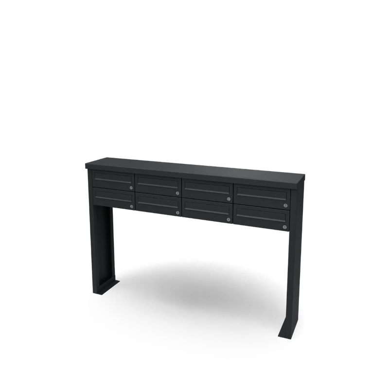 Geroba Multibox brievenbus 4 breed 2 hoog II Geroba - Geroba - Zwart