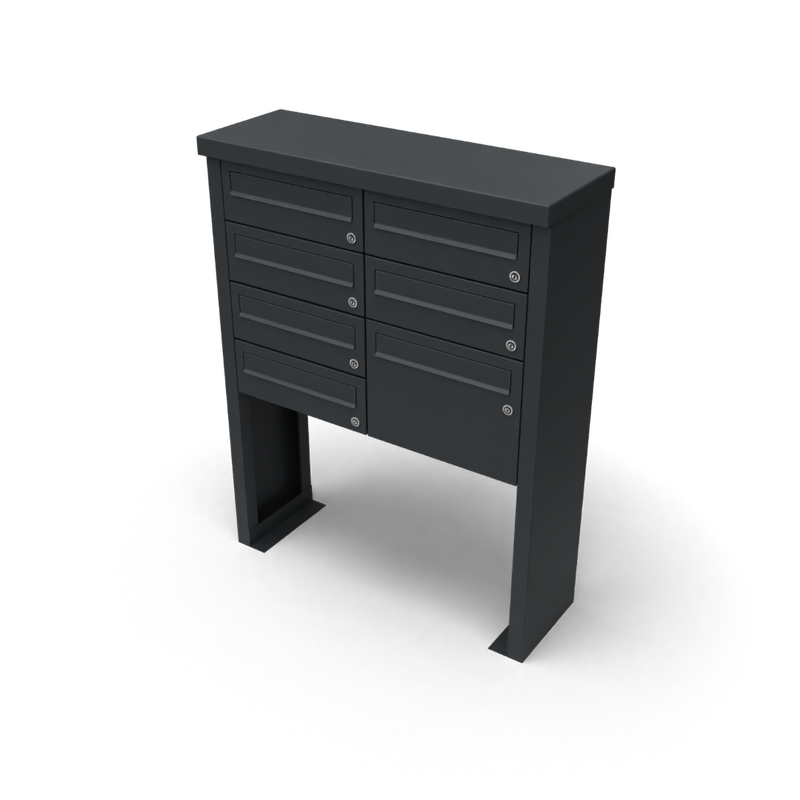 Geroba Multibox brievenbus 2 breed 4 hoog I Geroba - Geroba - Zwart